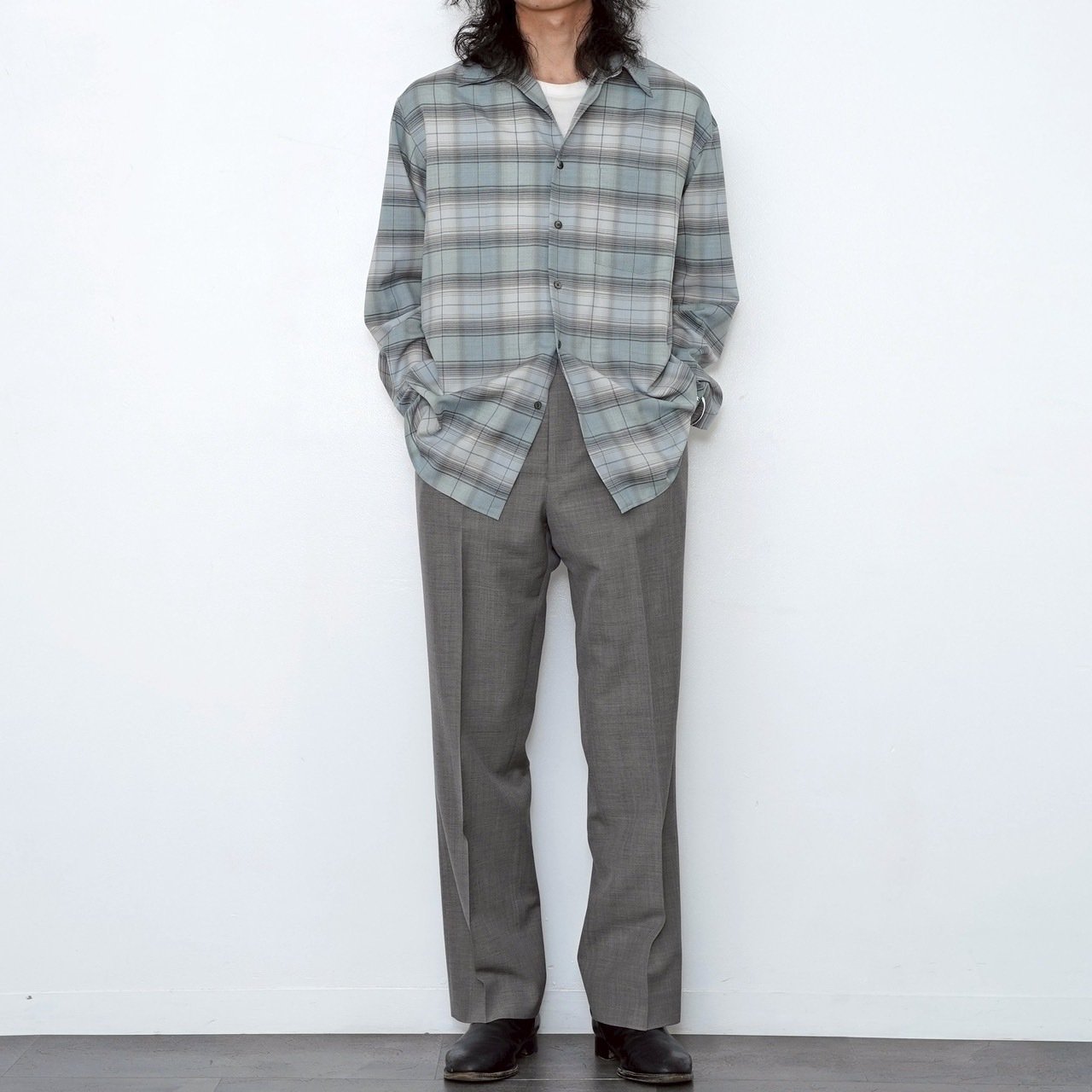 オーラリーのウールチェックシャツ。【 2025 S/S】【AURALEE