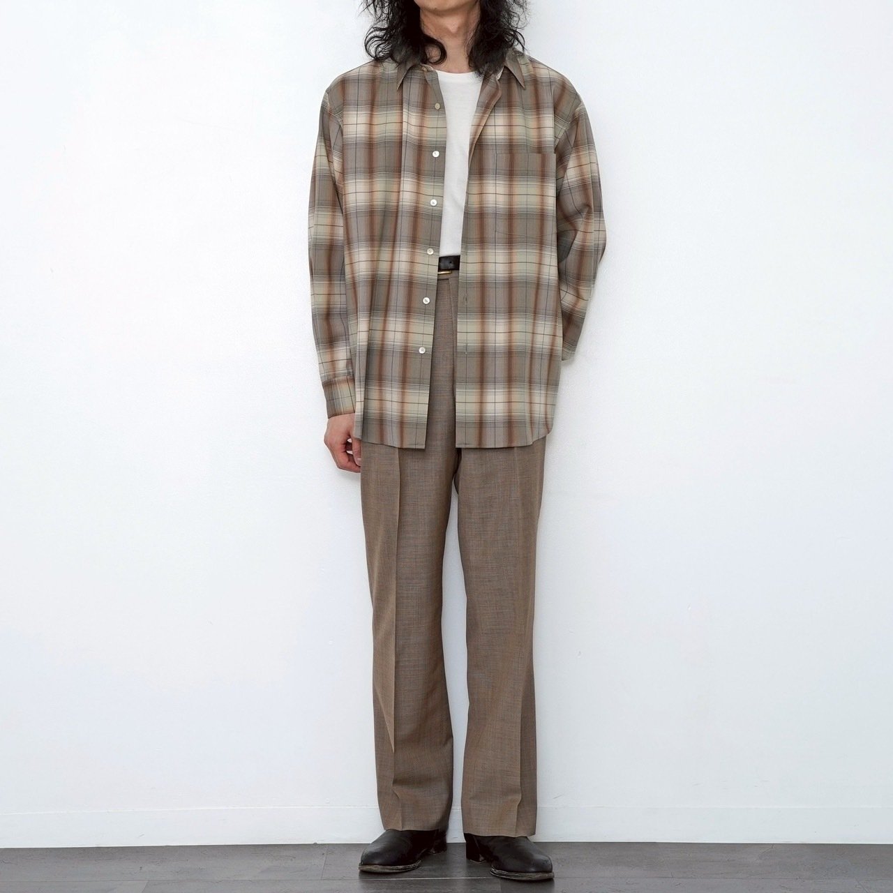 オーラリーのウールチェックシャツ。【 2025 S/S】【AURALEE