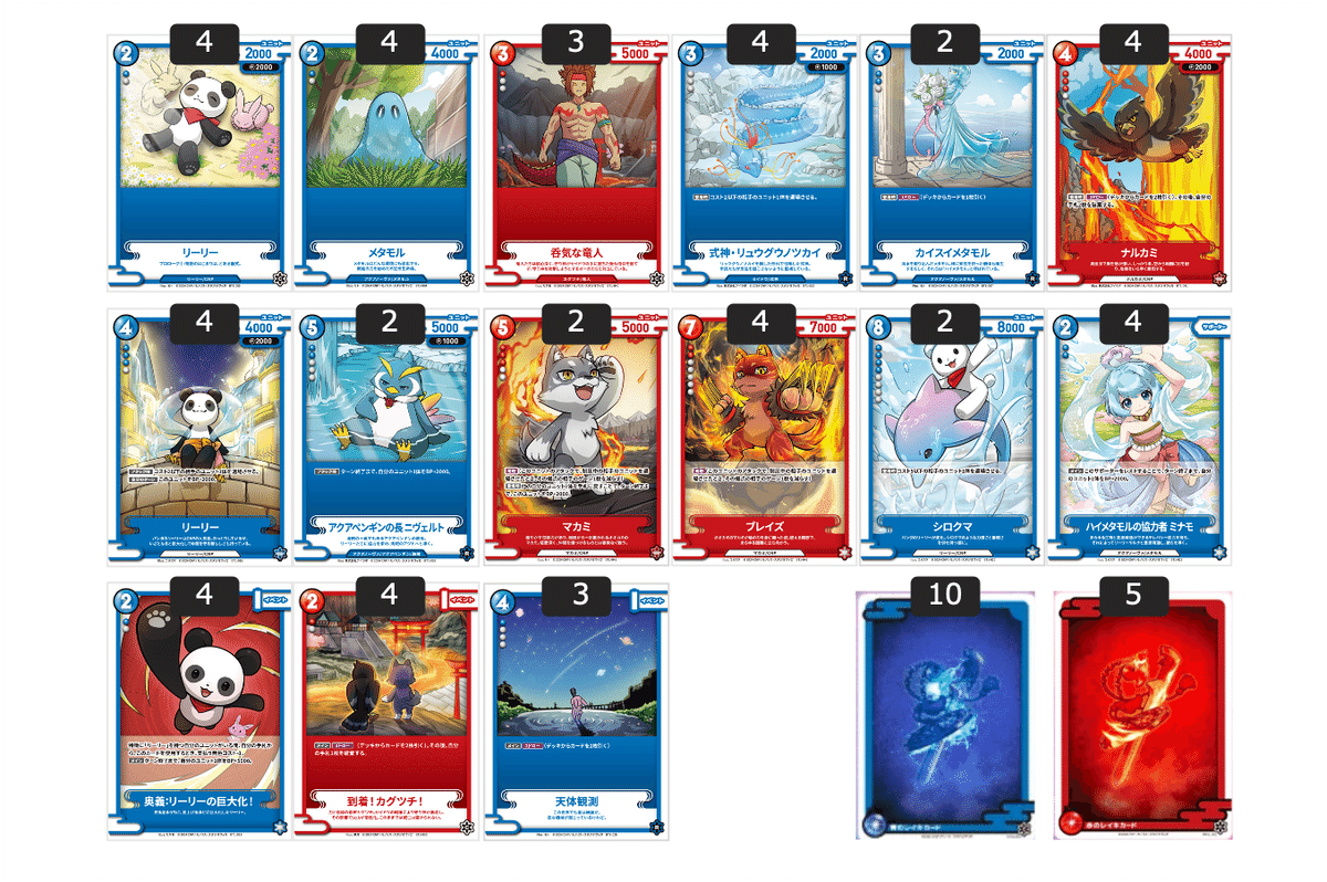 CNPトレカ] Nコレ杯2025 優勝デッキ ~青赤 巨大化奪取 ~｜REY@トレカ