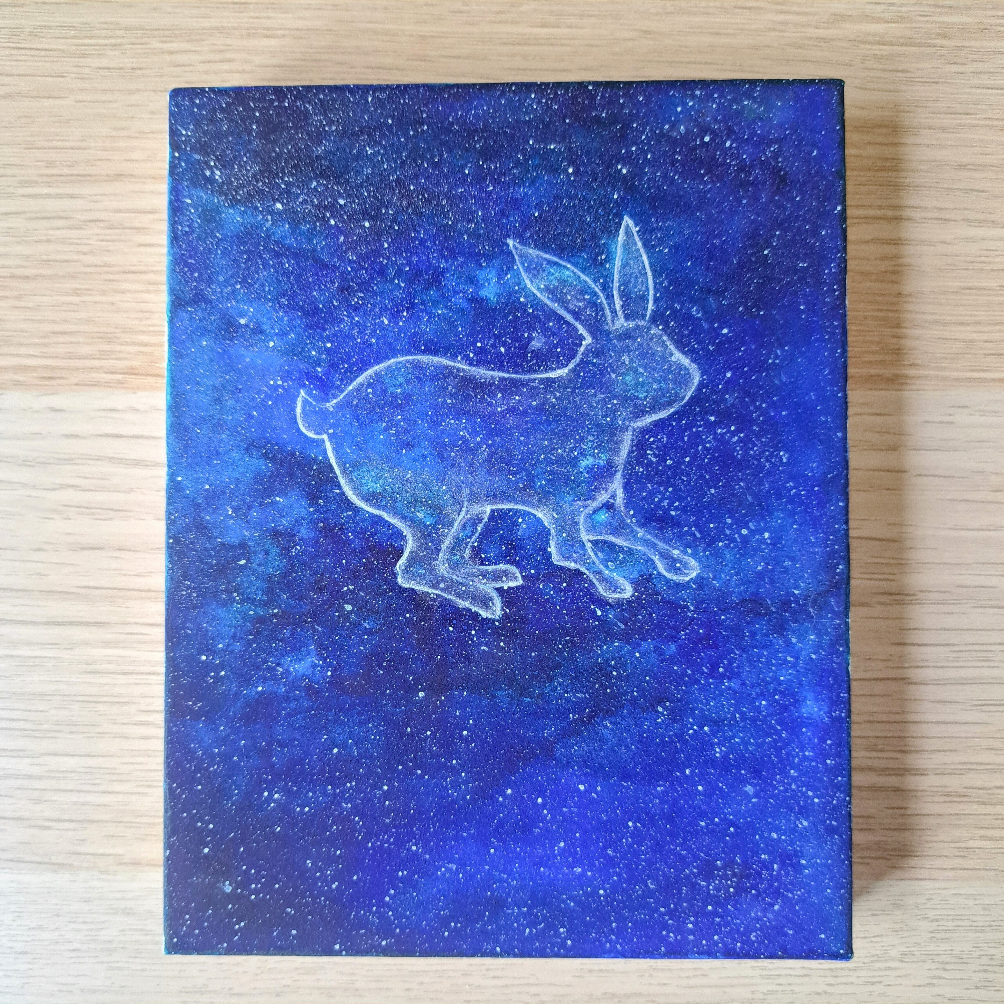 制作途中のウサギの絵｜Kerousa (けろうさ。)