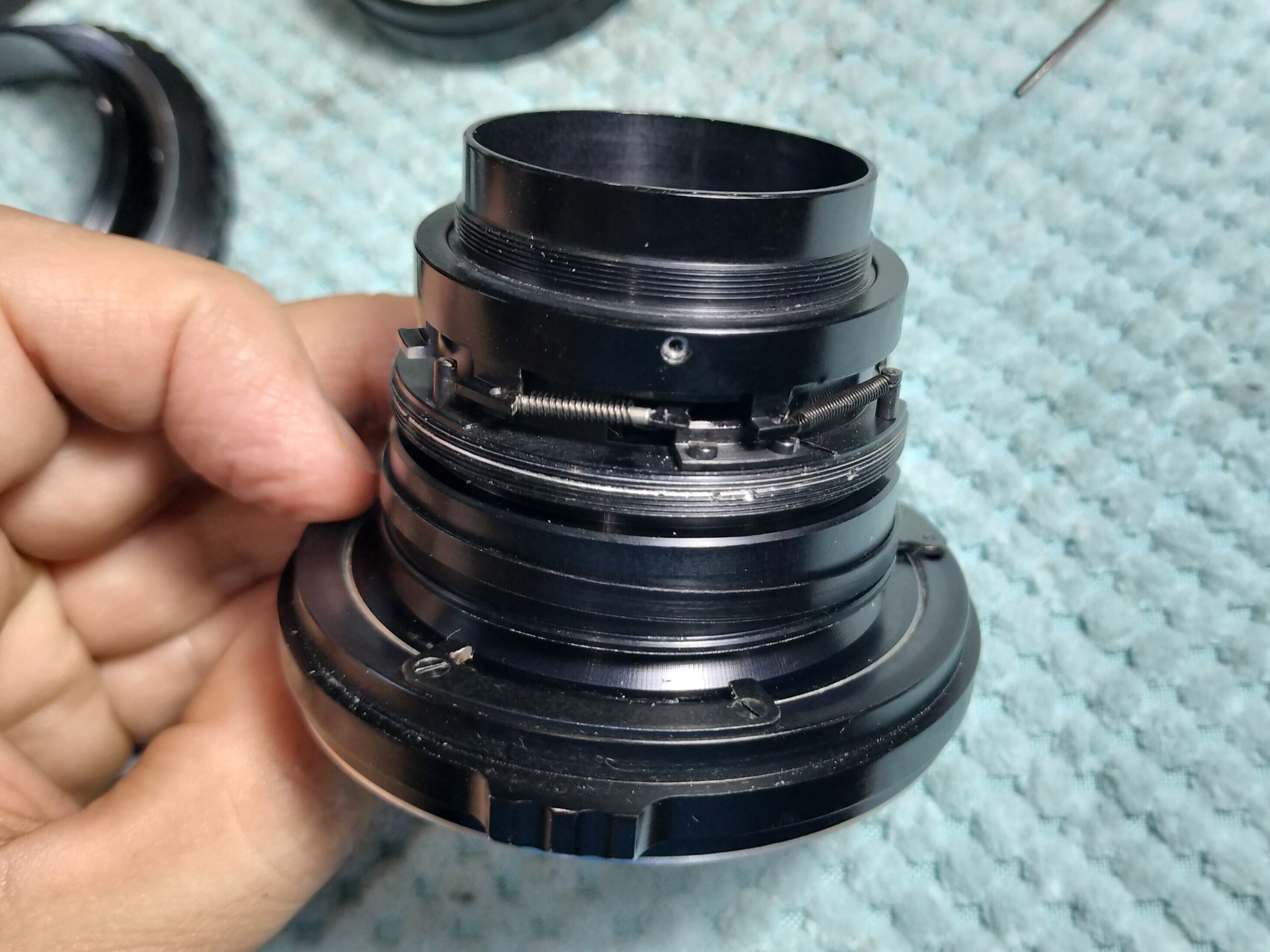 ZENZANON MC 80mm F/2.8 Carl Zeiss Jena DDRの分解｜フィルムカメラ