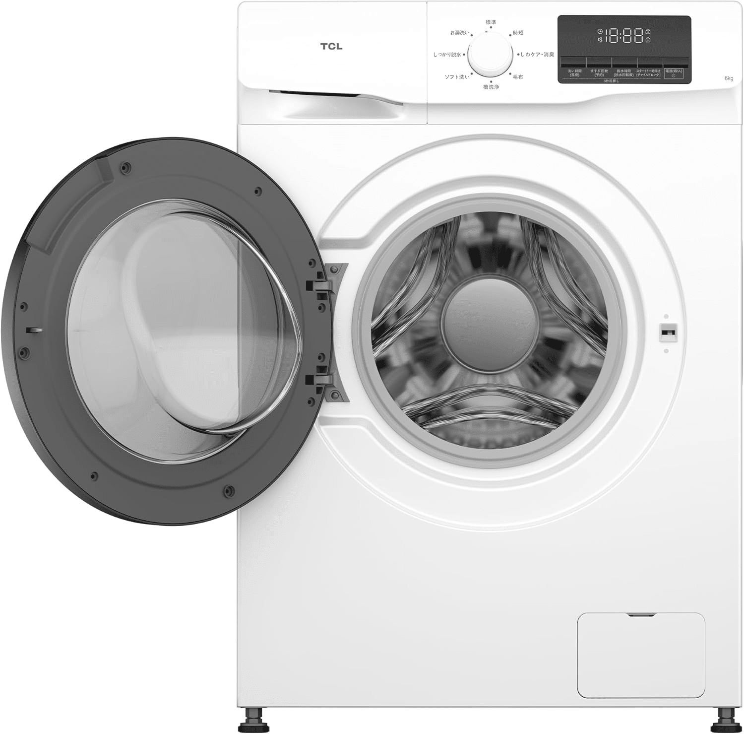 TCL CWD60AW 超薄型ドラム式洗濯機 6kg ホワイト｜GetGadgetGot