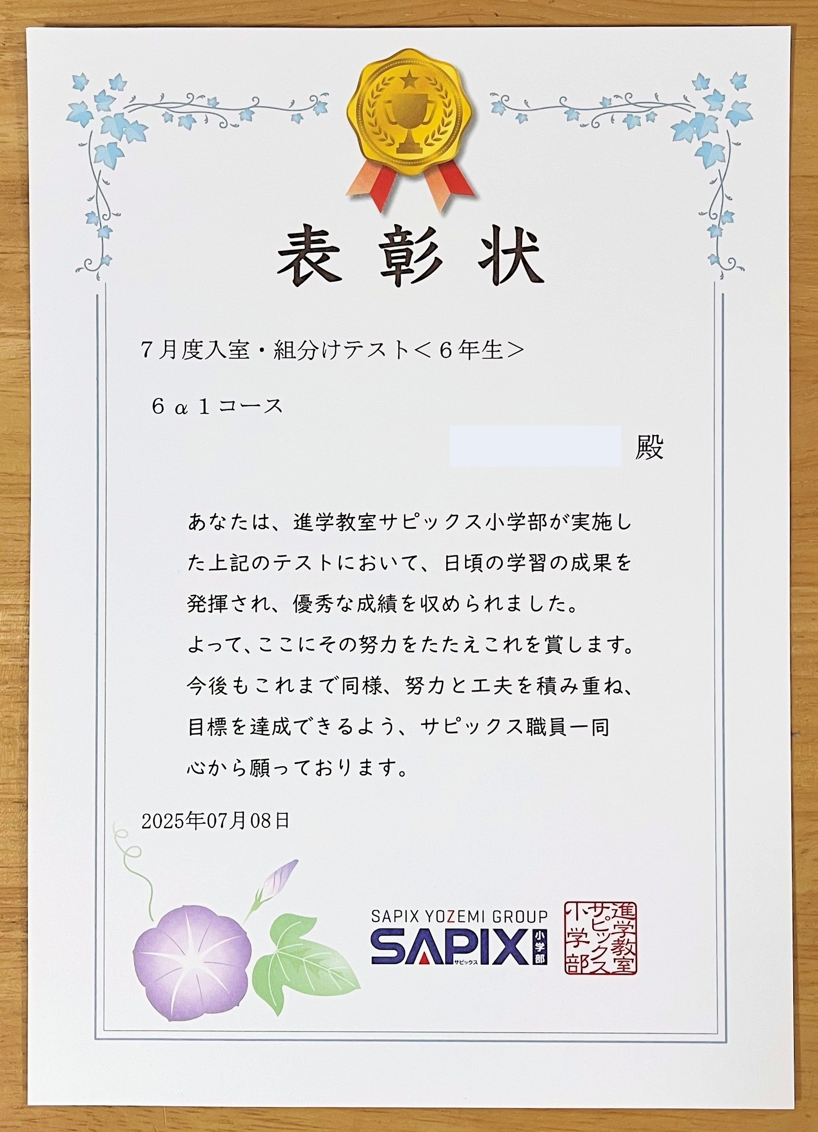 メダル13個】SAPIX 6年間の組分けテストの軌跡【サピックスα1中学受験