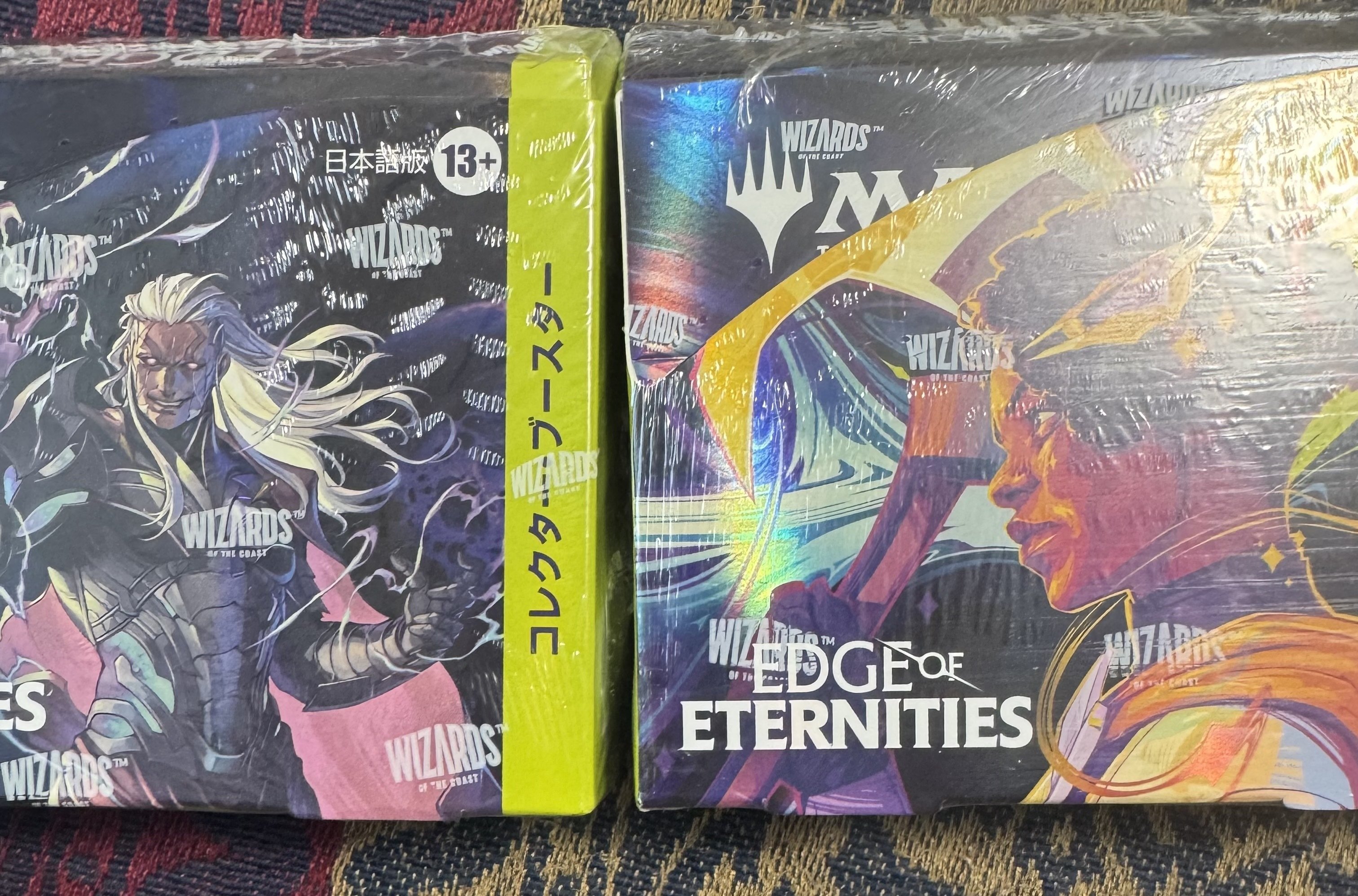 久遠の終端日本語版コレクター・ブースターを開封しながら査定もして