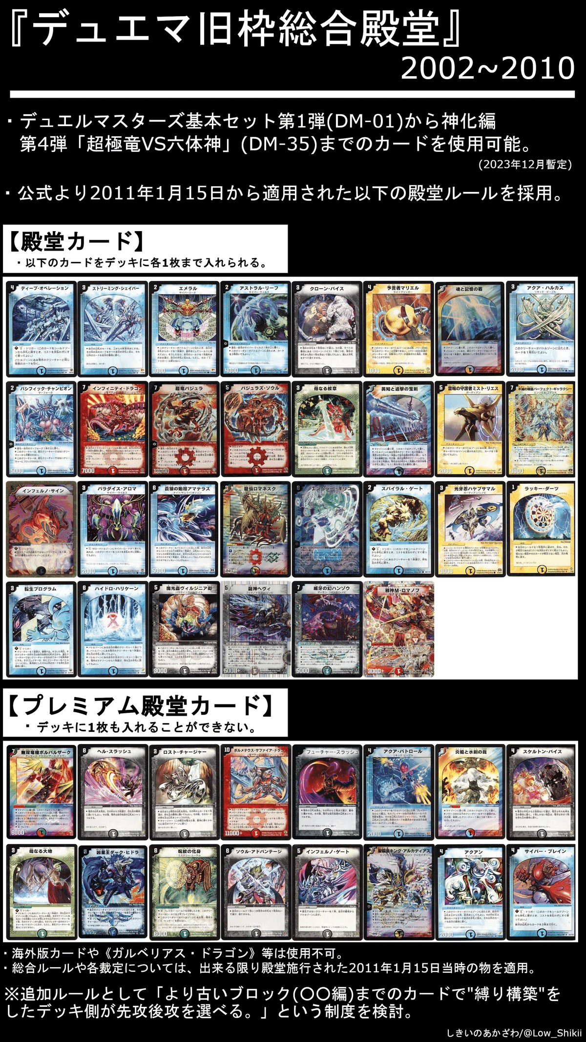 旧枠総合デュエマ』(極神編)をやりませんか？｜しきいのあかざわ