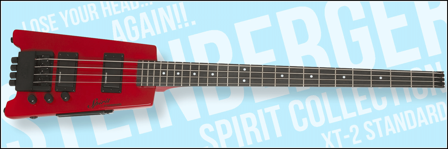 情熱の赤！スタインバーガーの王道ヘッドレス・ベース「Spirit XT-2