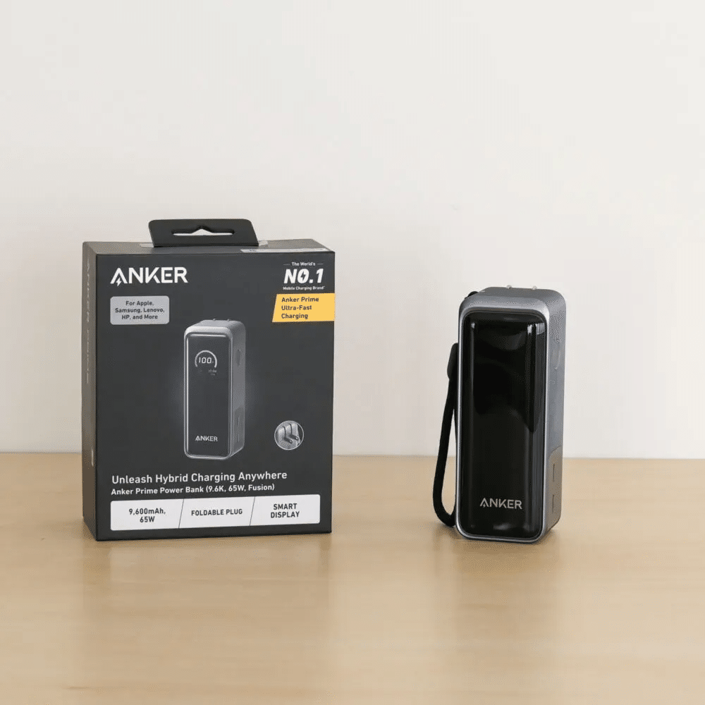 Anker Prime Power Bank (9600mAh, 65W, Fusion)をレビュー！出張や