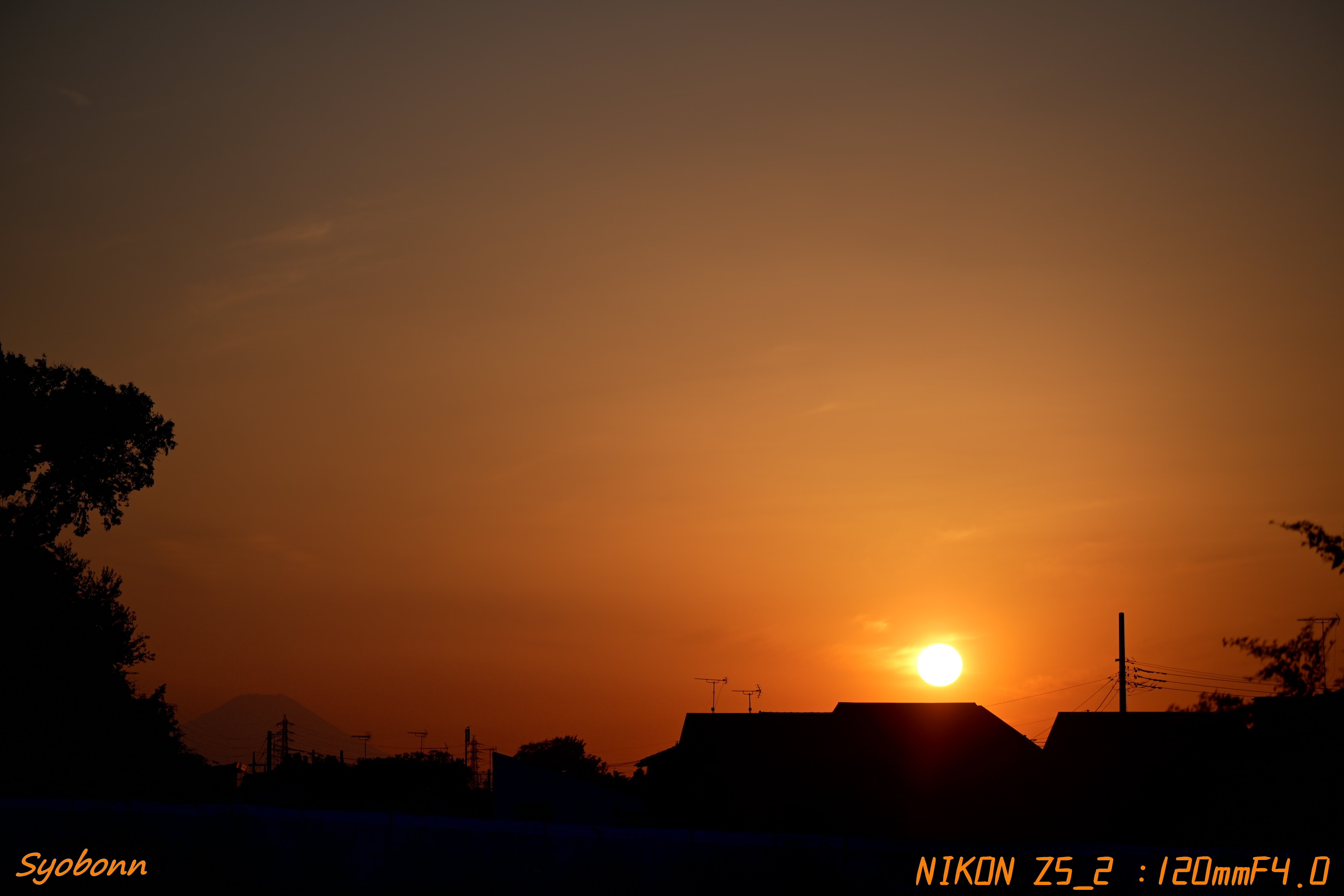 Z5IIで夕陽を撮ってみた #177_2511｜(´・ω・｀)