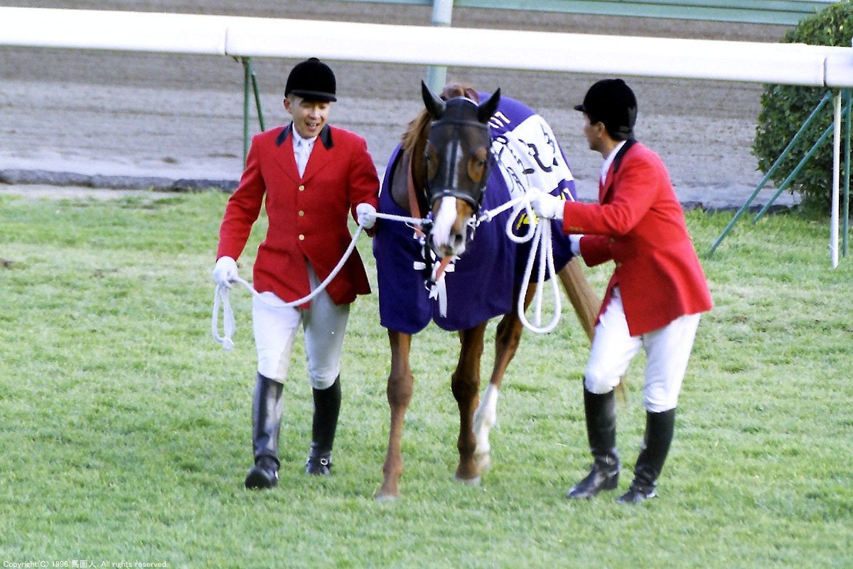 第42回有馬記念：蔵出し写真 1997年⑭シルクジャスティス｜馬画人 (ま