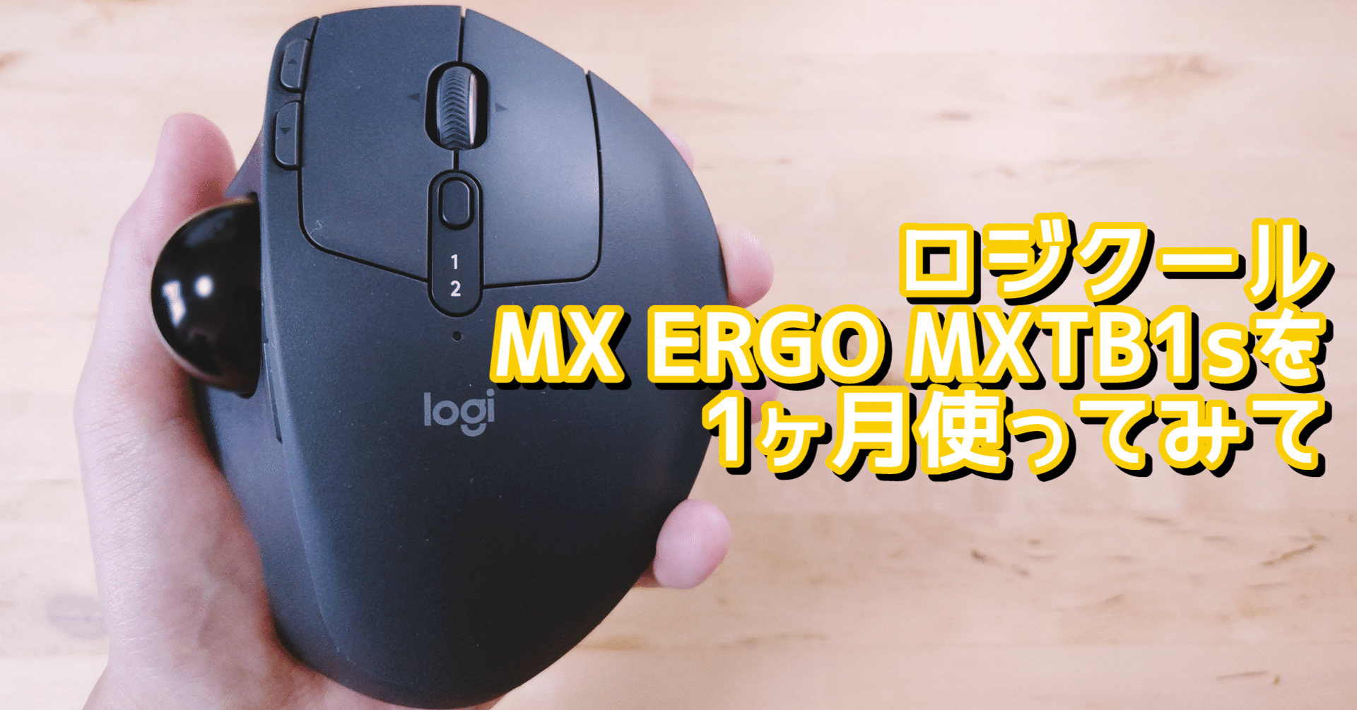 ガジェットレビュー】ロジクール MX ERGO MXTB1sを1ヶ月使ってみて