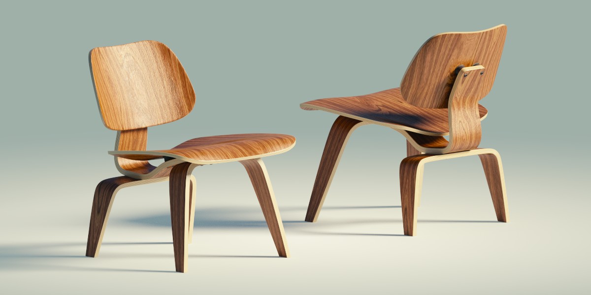 Eames Lounge Chair Wood (LCW) - Superhive (formerly Blender Market)