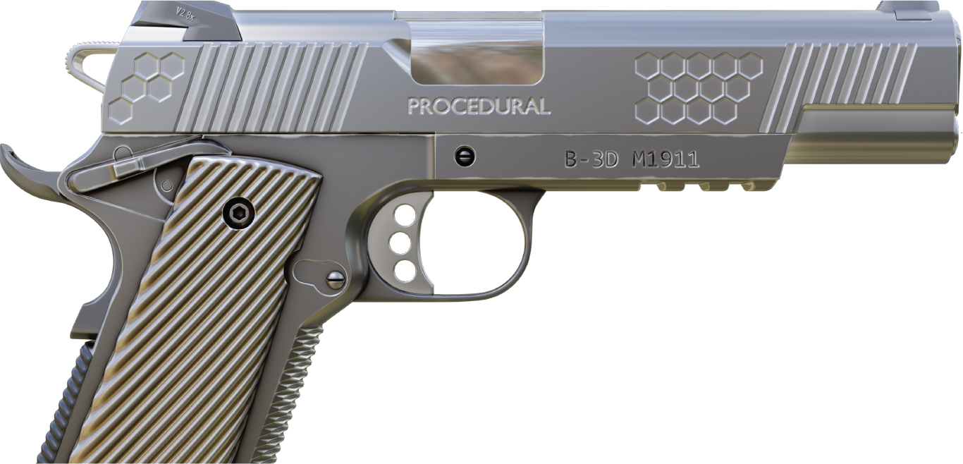 Procedural - M1911 Pistol non-destructive - Superhive (formerly
