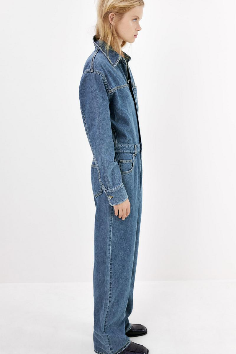 ZARA(ザラ)の「デニムジャンプスーツ」 - PARTE