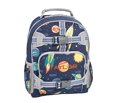 Mackenzie Navy Solar System Glow Backpacks | Pottery Barn Kids