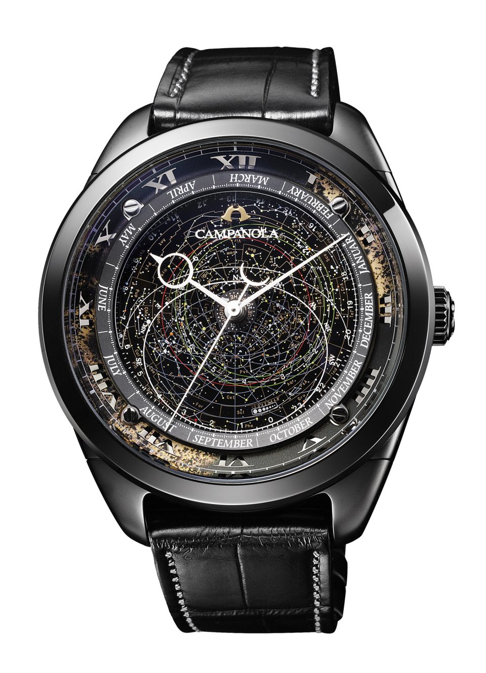 シチズン『カンパノラ』コスモサイン、 真夜中の星空と漆⿊の宇宙を