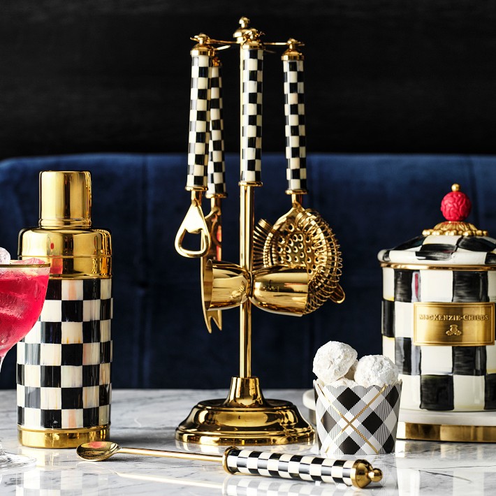 MacKenzie-Childs 3260 Gold Bar Tools Set | Williams Sonoma