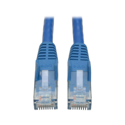 Cat6 Snagless Gigabit Ethernet Cable, Blue, 3-ft | Eaton