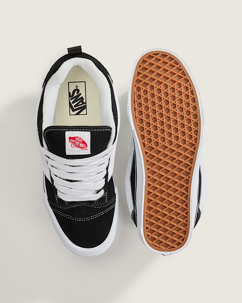 Knu Skool Shoe in Black / True White | Vans