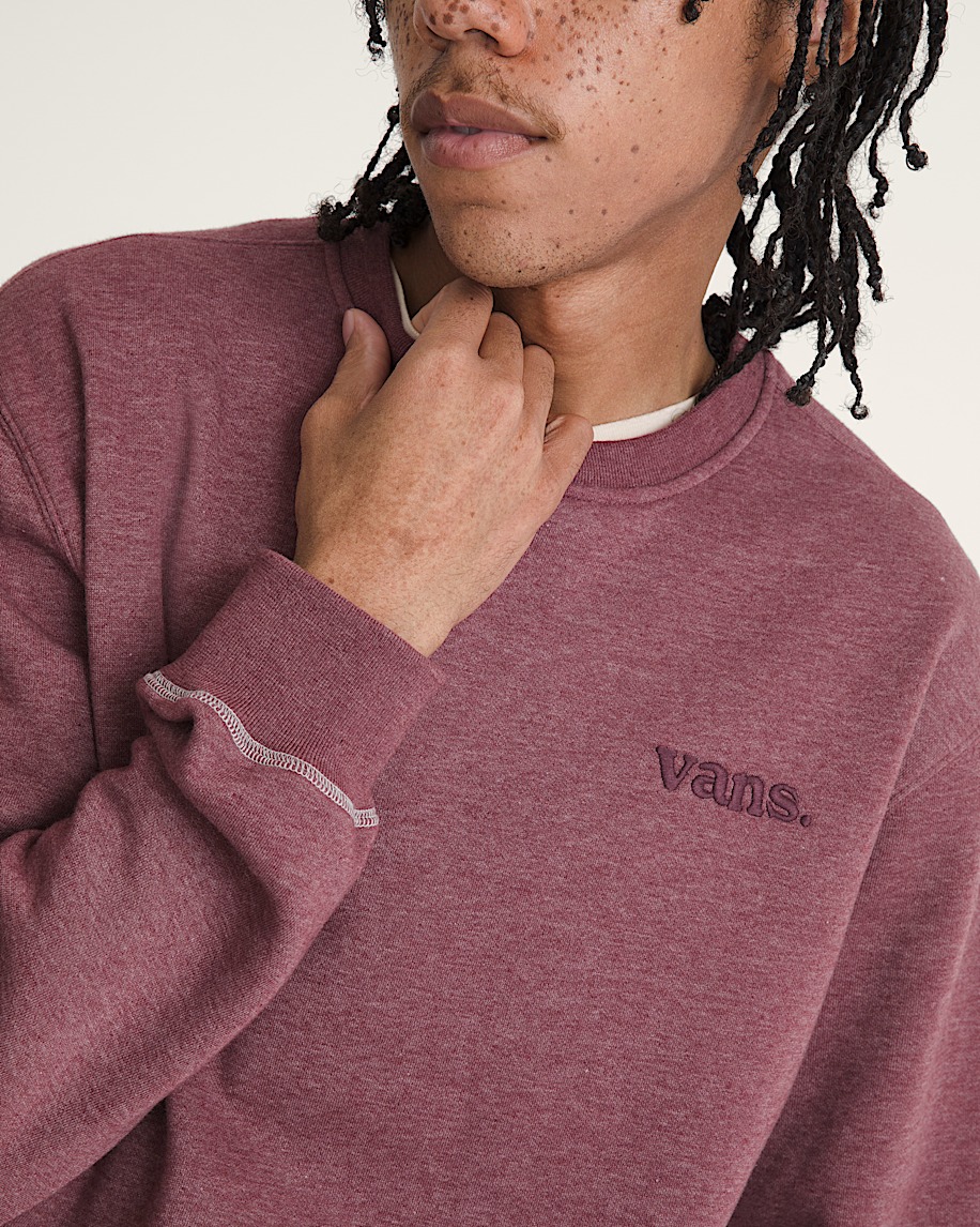 Vans 66 Crew Sweatshirt in Port Royale Red | Vans
