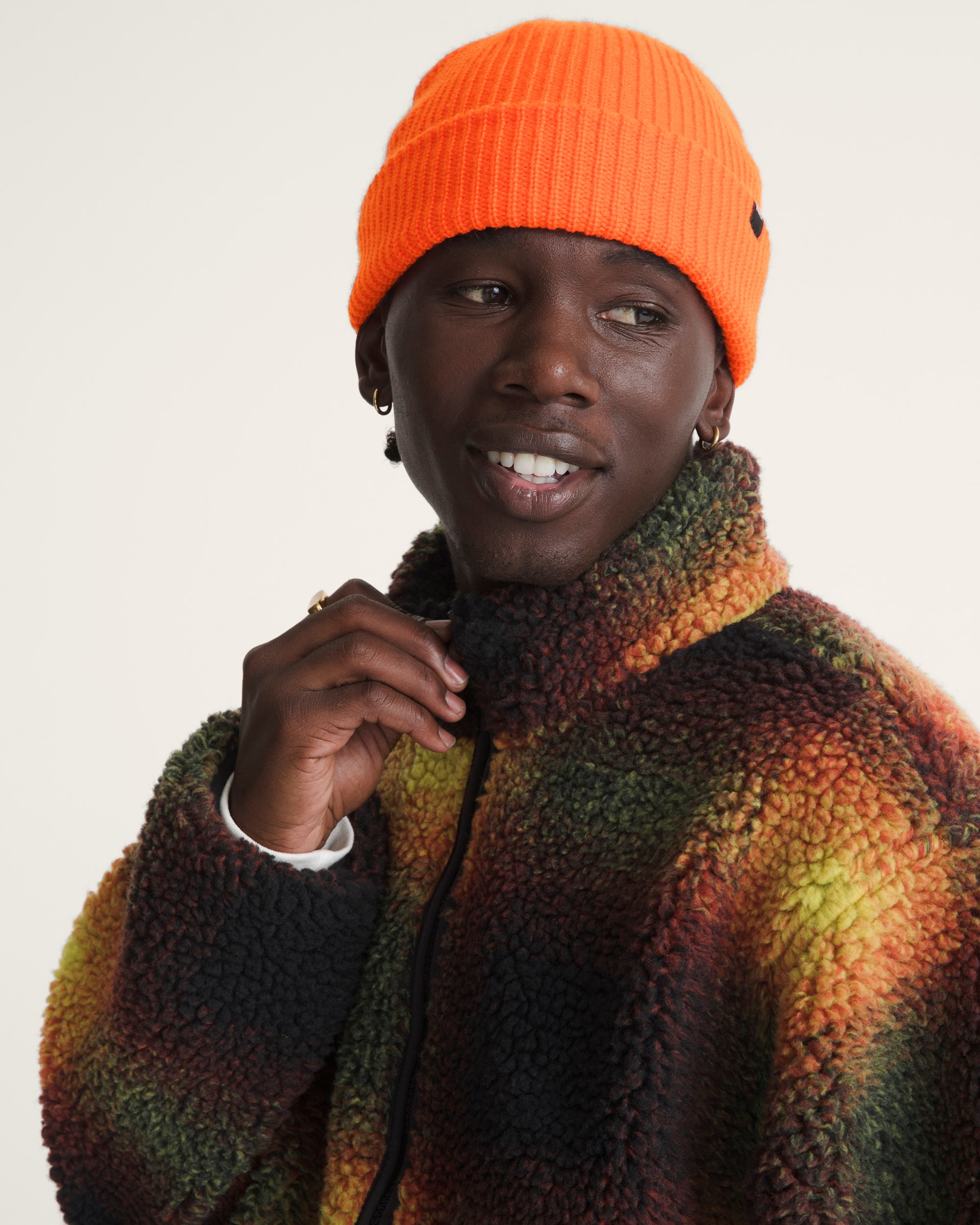 Heights High Pile Jacket in Green / Mustard Yellow | Vans