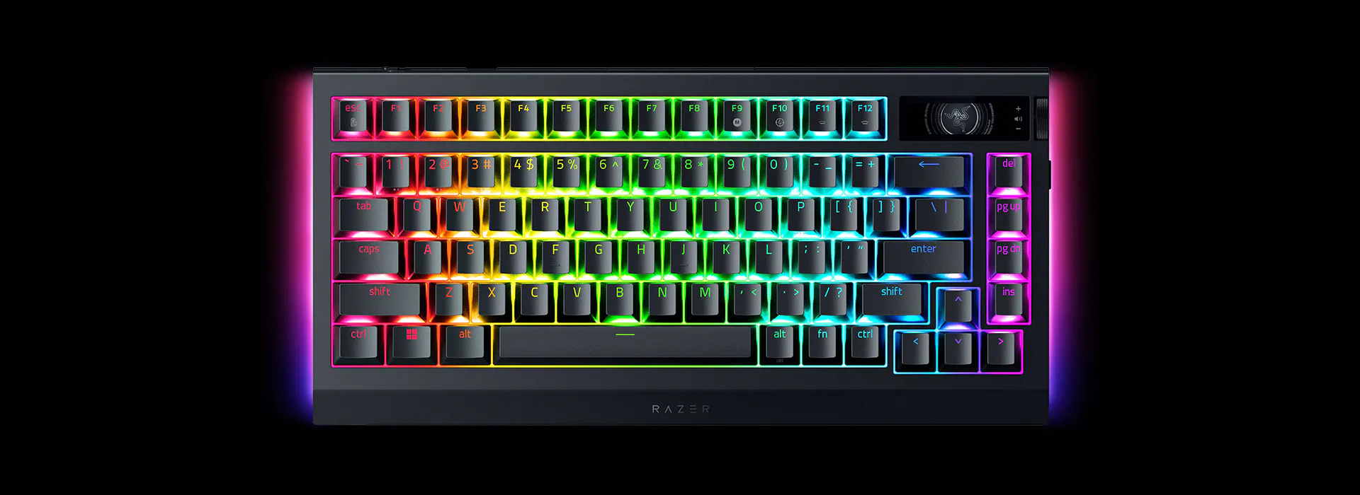 Razer BlackWidow V4 Pro 75% ホットスワップ可能ワイヤレスゲーミング