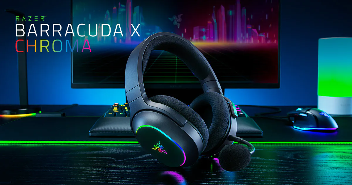 Razer Barracuda X Chroma - Wireless RGB Gaming Headset | Razer