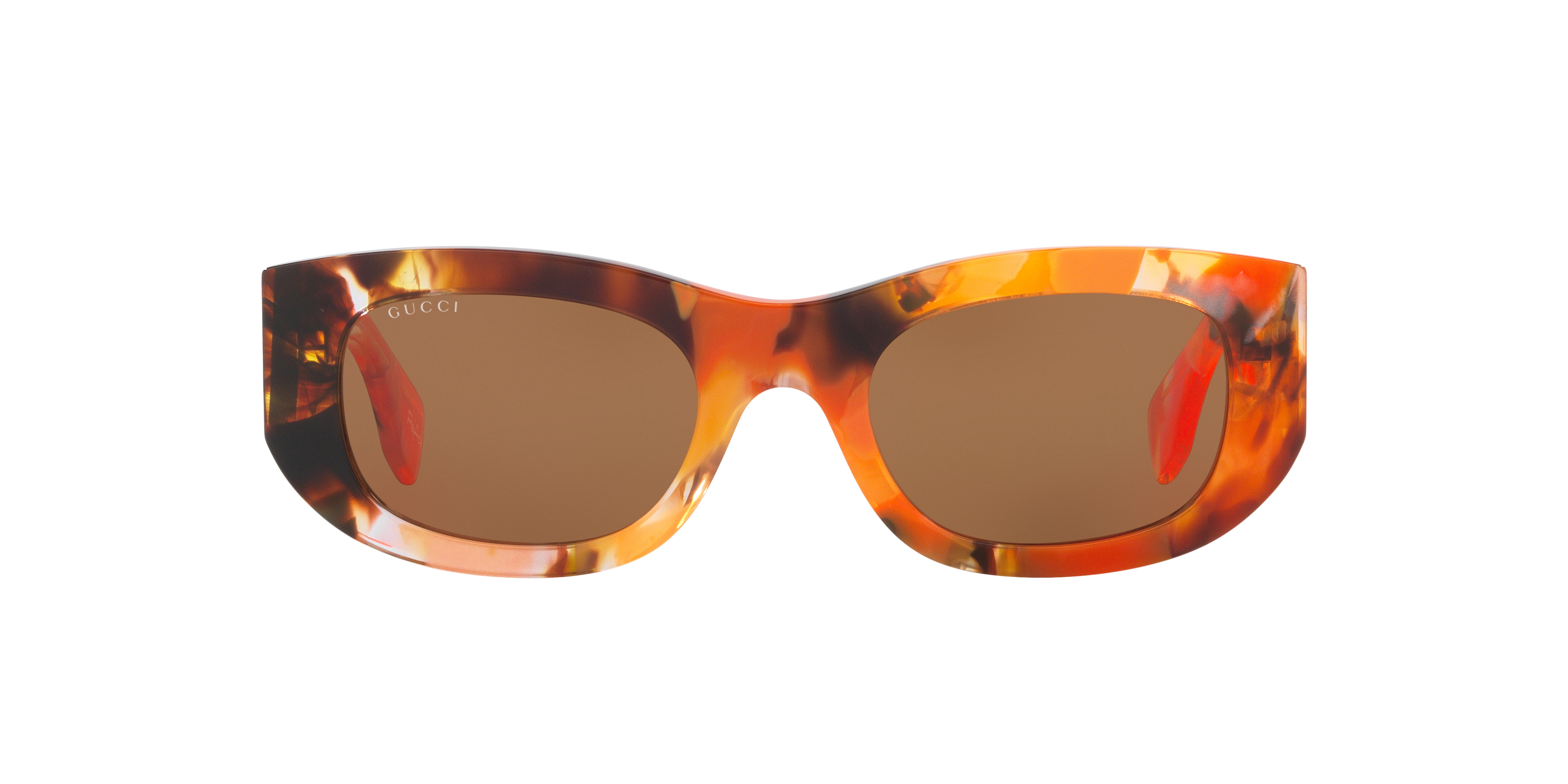 Gucci GG1627S XS (51 - 22) with Brown lenses and Orange frame