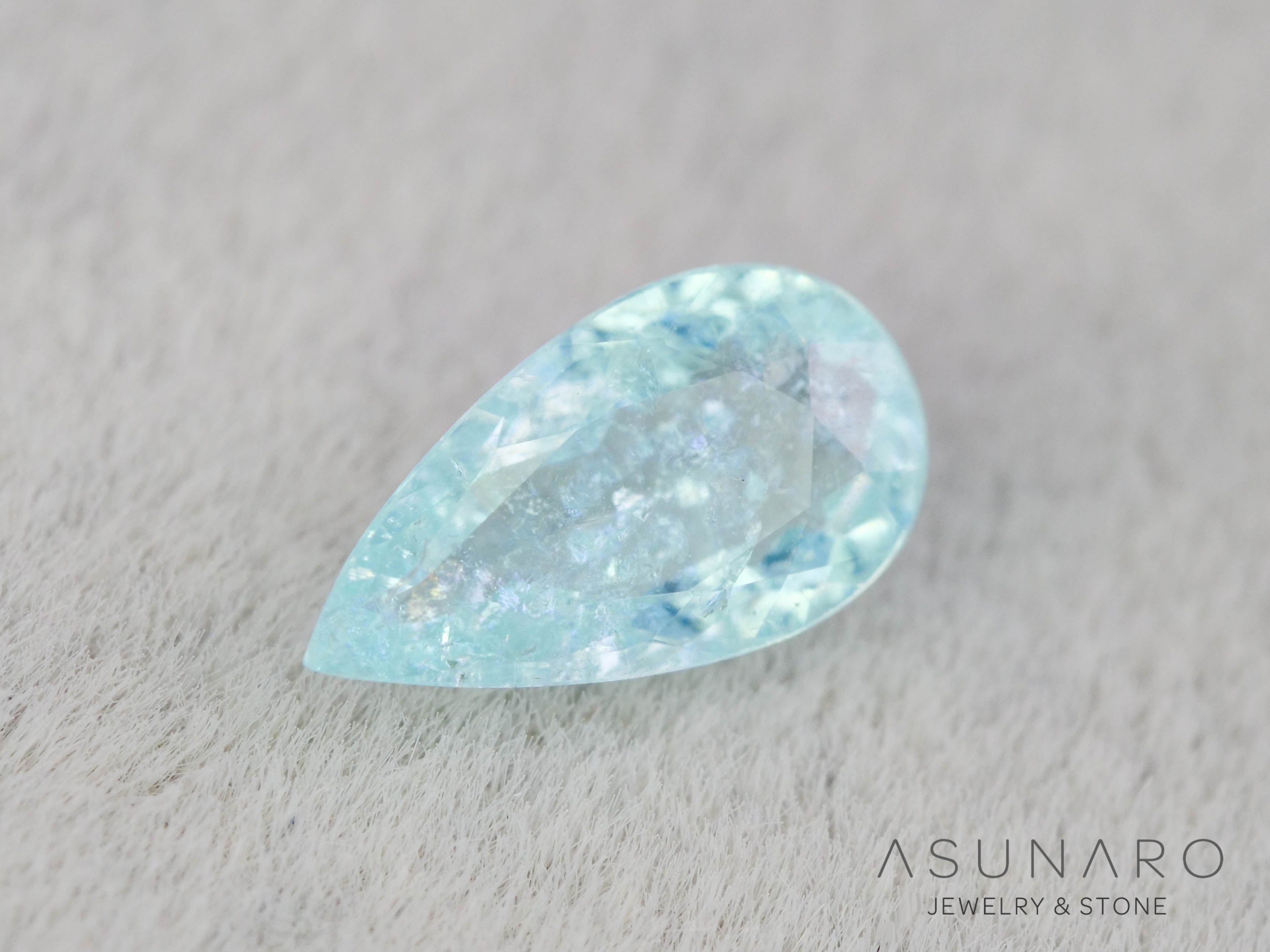 パライバトルマリン ペアシェイプ モザンビーク産 0.22ct 【251203