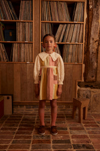 apolina Pinafore アポリナ2-3y Cotton woven embroidered dress