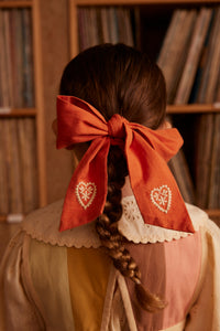 Cotton woven embroidered dress vintage inspired child. – Apolina