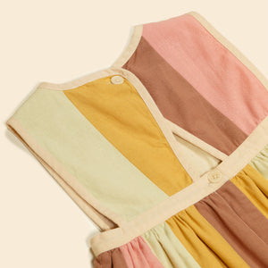 Cotton woven embroidered dress vintage inspired child. – Apolina