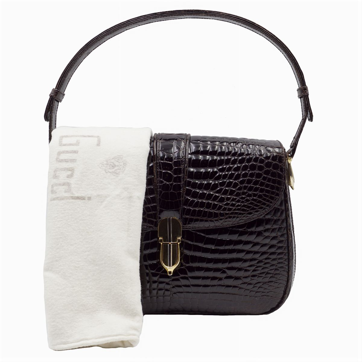 Gucci, vintage crocodile bag (1970s) - Auction FINE SILVER & THE