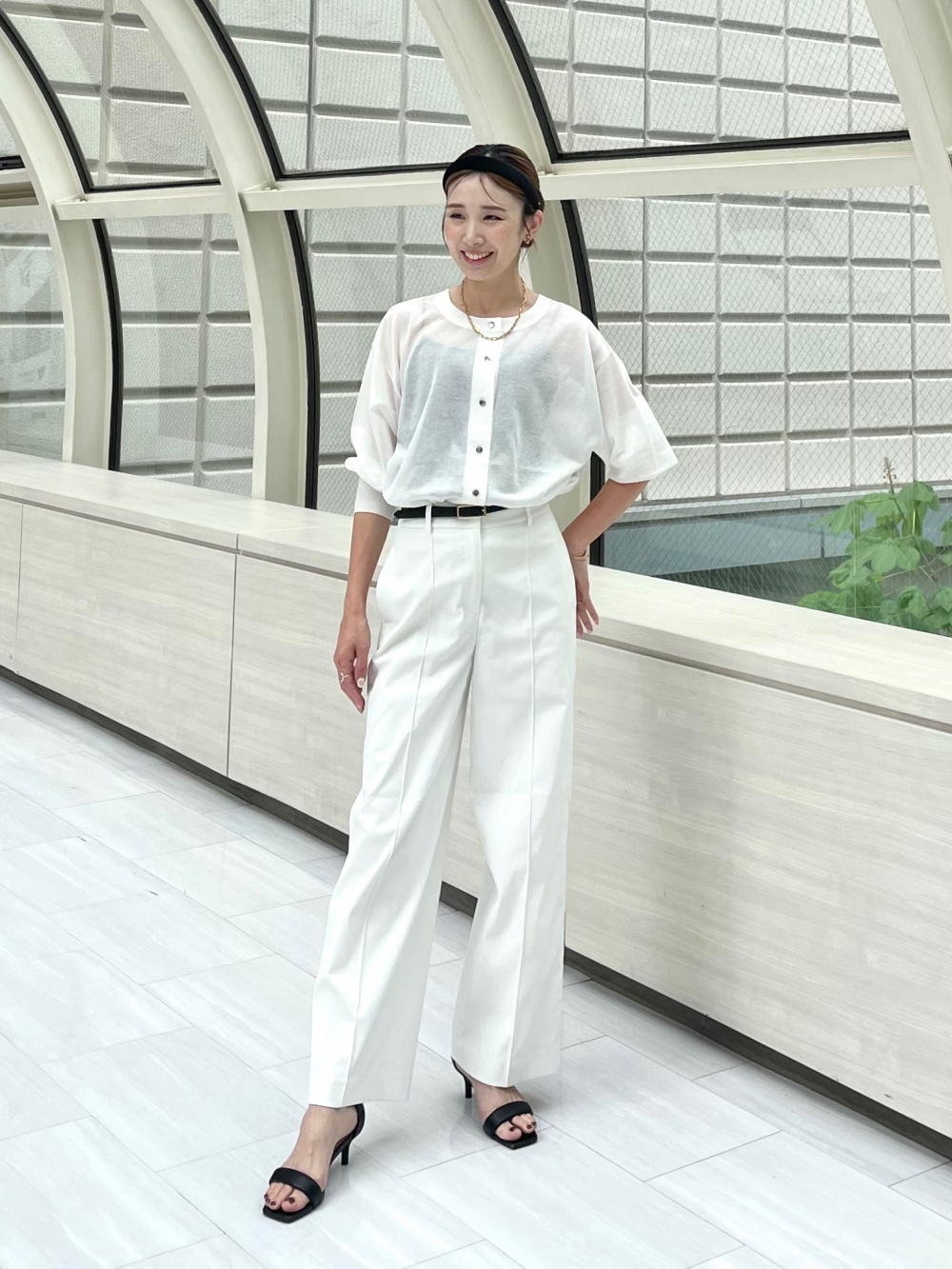 シャークツイードカラーレスジャケット、シャークツイードストレート