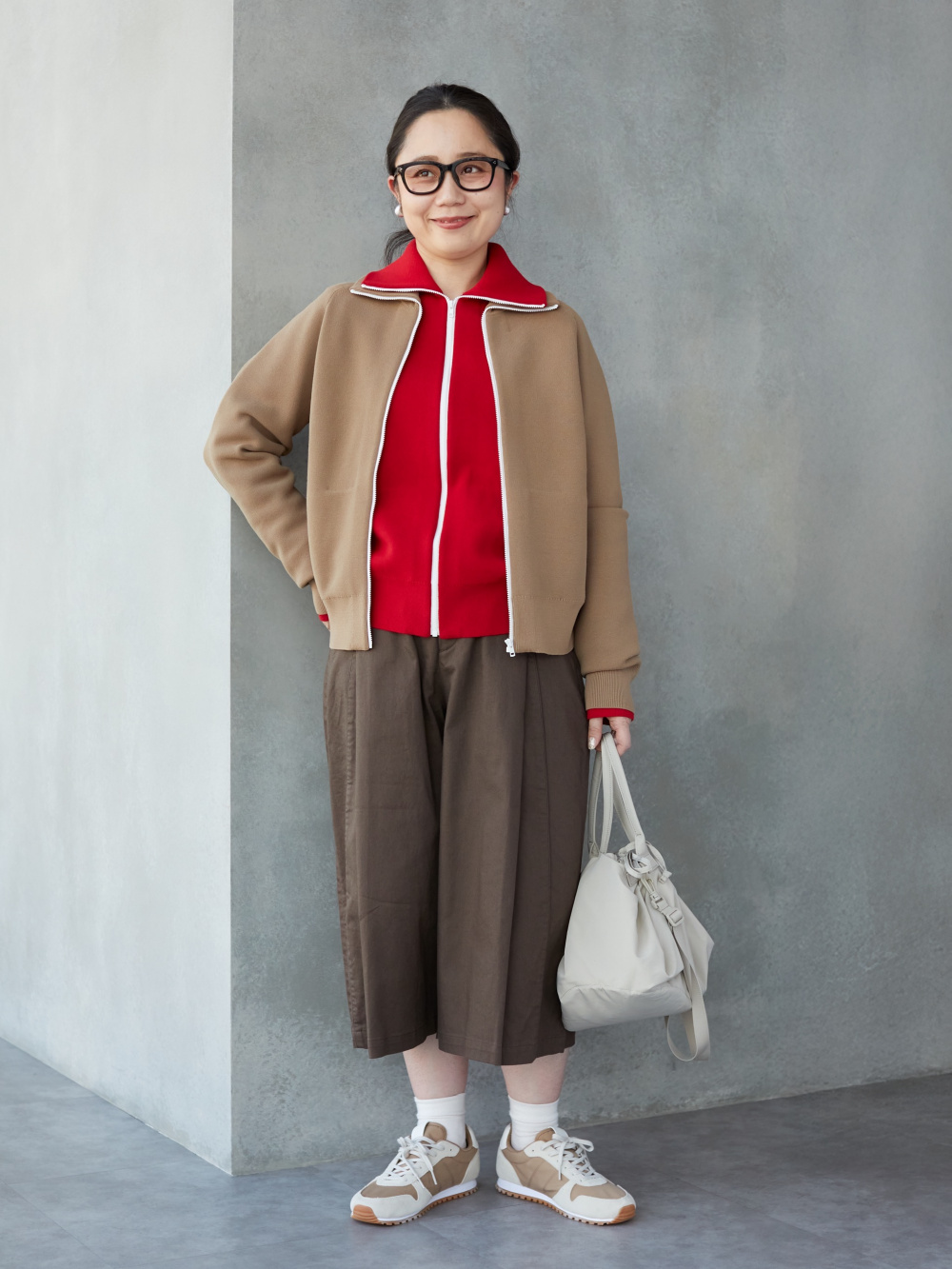 ミラノリブフルジップカーディガン、ミラノリブフルジップカーディガン