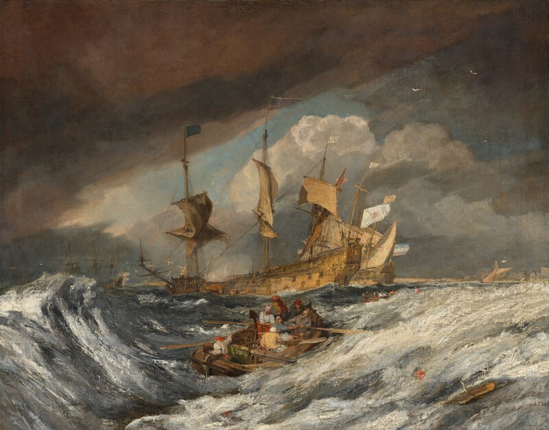 Boats Carrying Out Anchors to the Dutch Men of War by Joseph