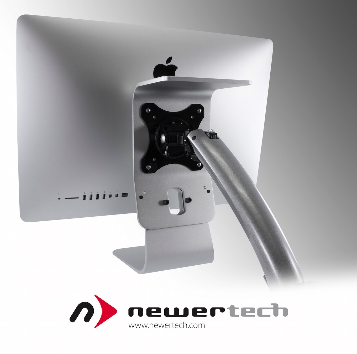NewerTech、VESAマウント非搭載のiMacにHDDマウンタとVESAパネルを接続