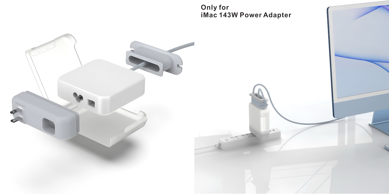 24インチiMacの143W電源アダプタをMacBookの電源アダプタのように