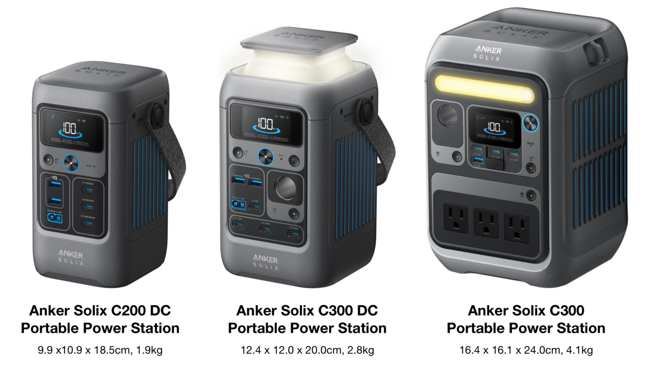 米Anker、SOLIX C300 DCよりコンパクトで3つのUSB-Cと2つのUSB-Aポート