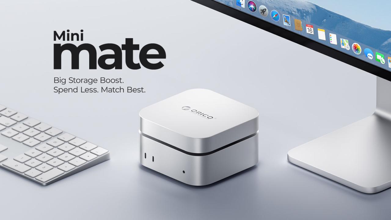 Mac mini (2024)のデザインにマッチするUSB4対応の外付けSSD「ORICO
