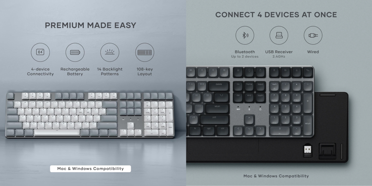 米Satechi、有線と無線で最大4台のデバイスと接続できるMac/Windows