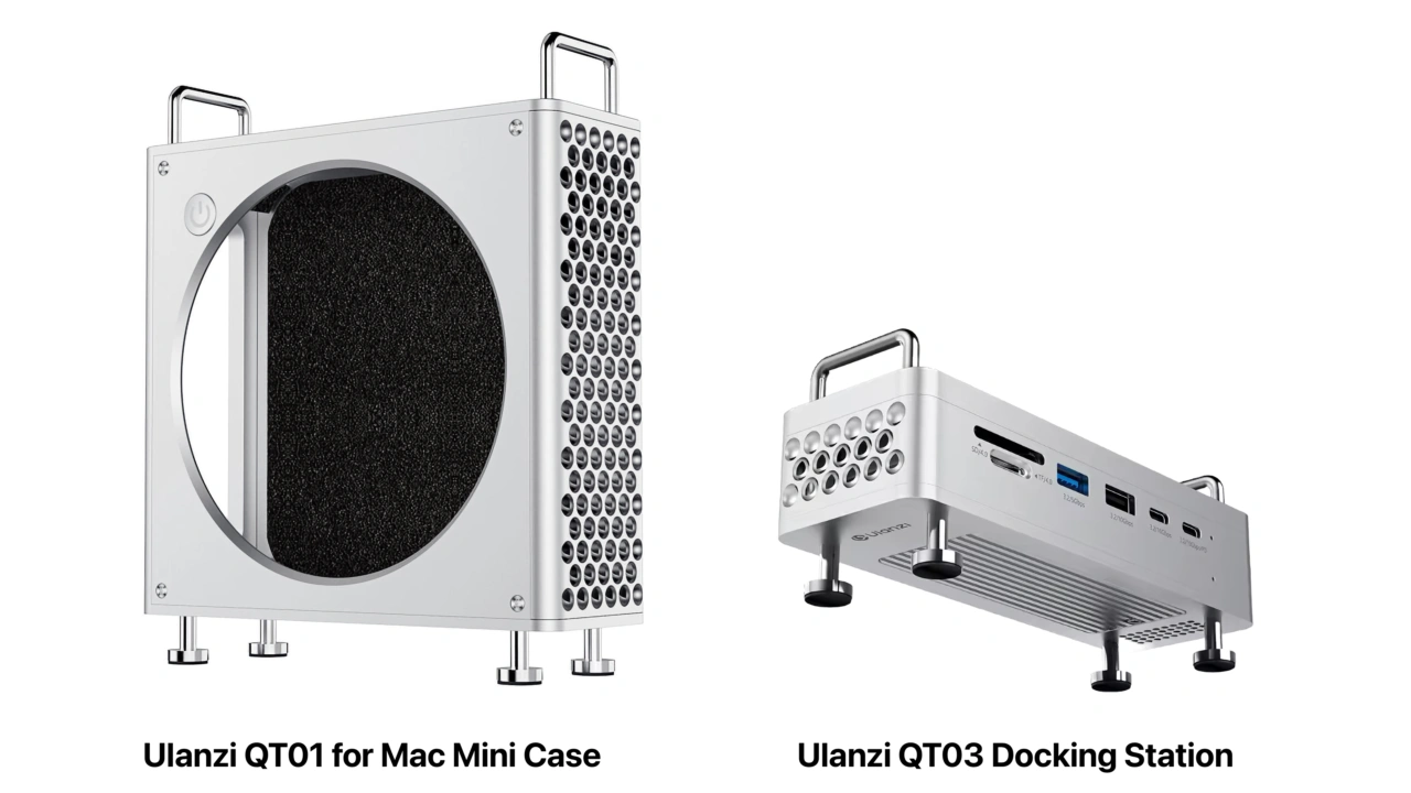Ulanzi、Mac Pro風デザインのMac mini用ケースQT01にフィットする