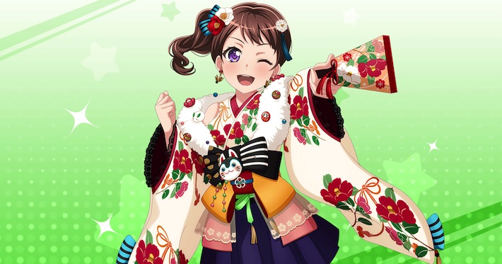 バンドリ！ガルパ】[夕暮れ、おめかし準備]山吹沙綾のスキルとイラスト