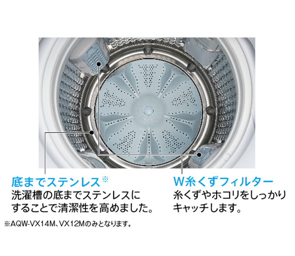 AQW-VX9M | 容量9kg | Prette plus series（プレッテプラスシリーズ