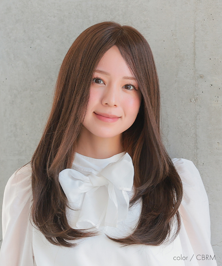 部分ウィッグ/総手植え人毛MIX6分ウィッグ シルクスキン グレース