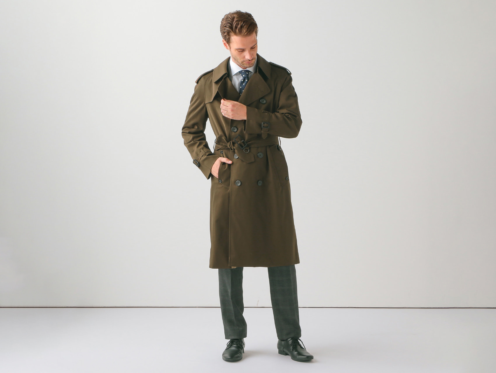 KINGSWAY ウールトレンチコート