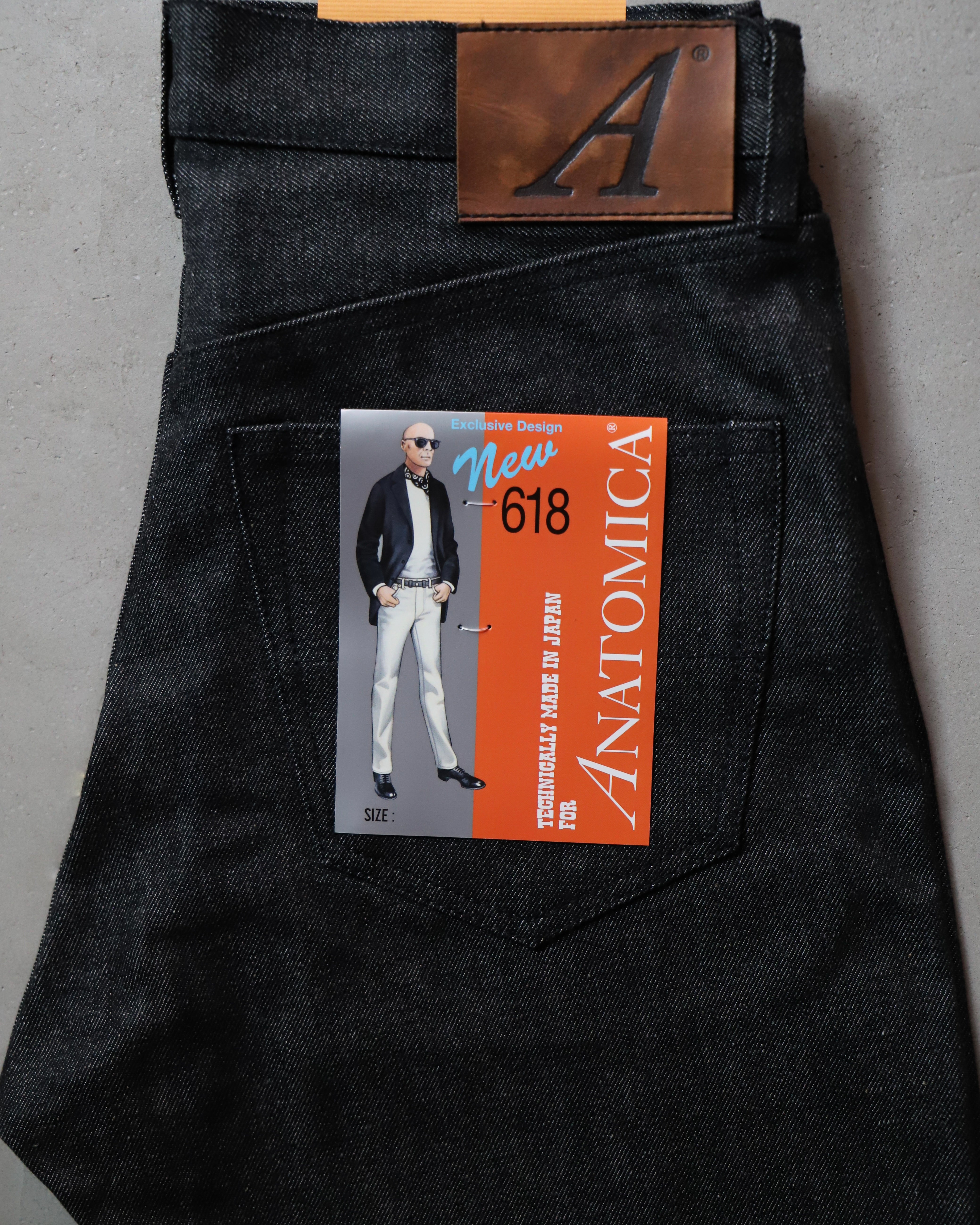 RESTOCK 】ANATOMICA 618 ORIGINAL JEANS / BLACK NON WASH – A'r11551
