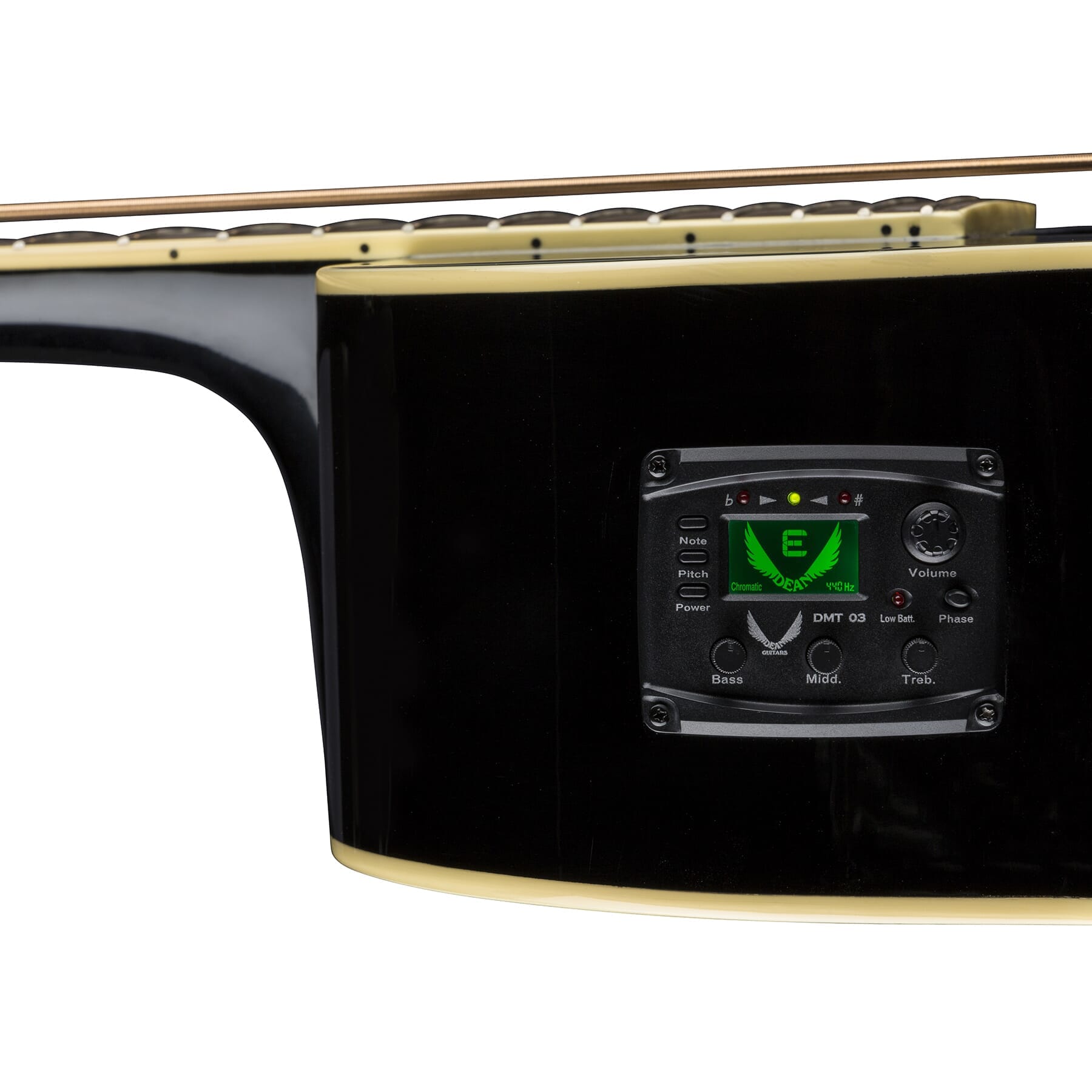 ACOUSTIC/ELECTRIC BASS - CLASSIC BLACK | Dean Guitars