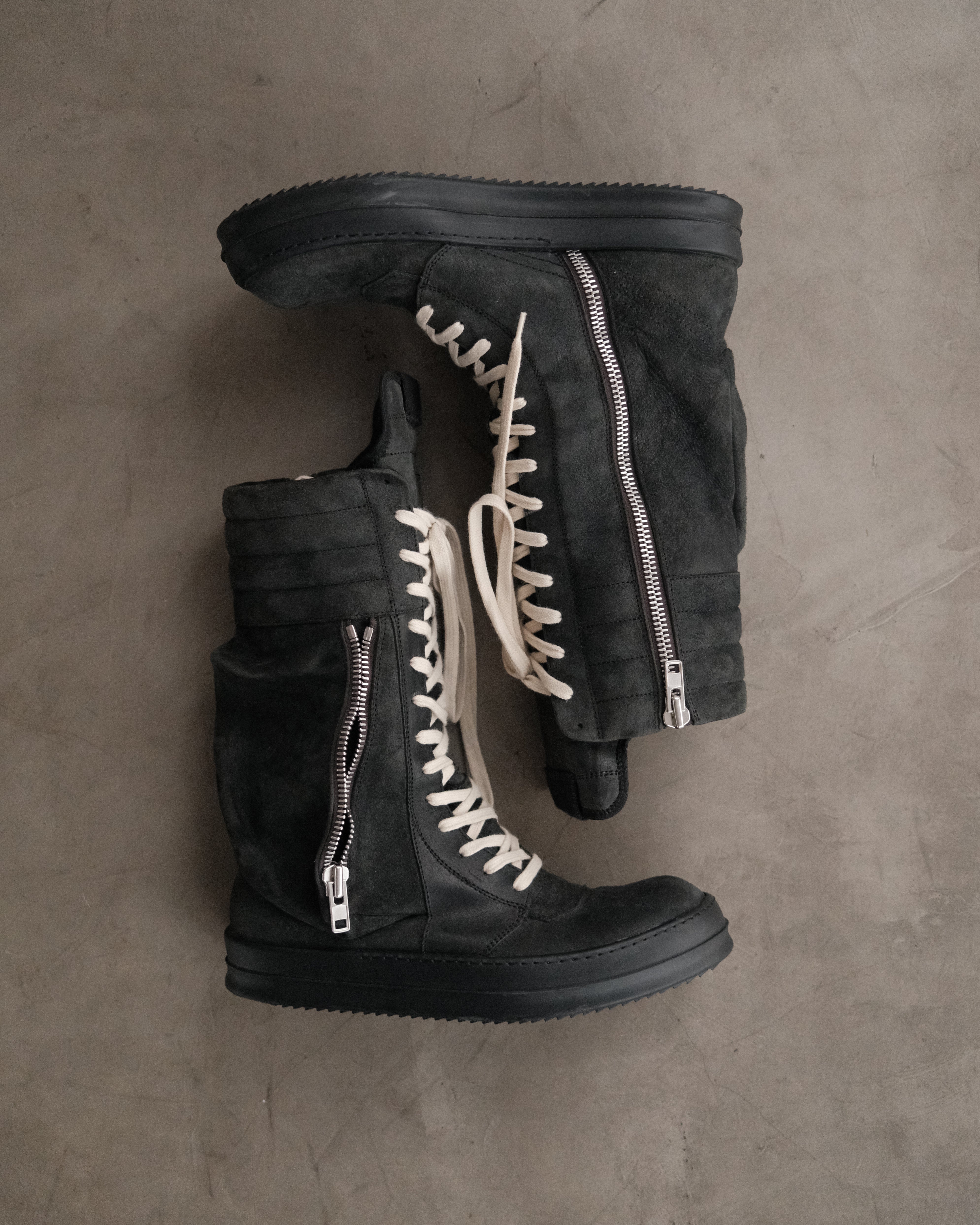 RICK OWENS FW15 Archived Cargo Basket Boots – Around The Shoes