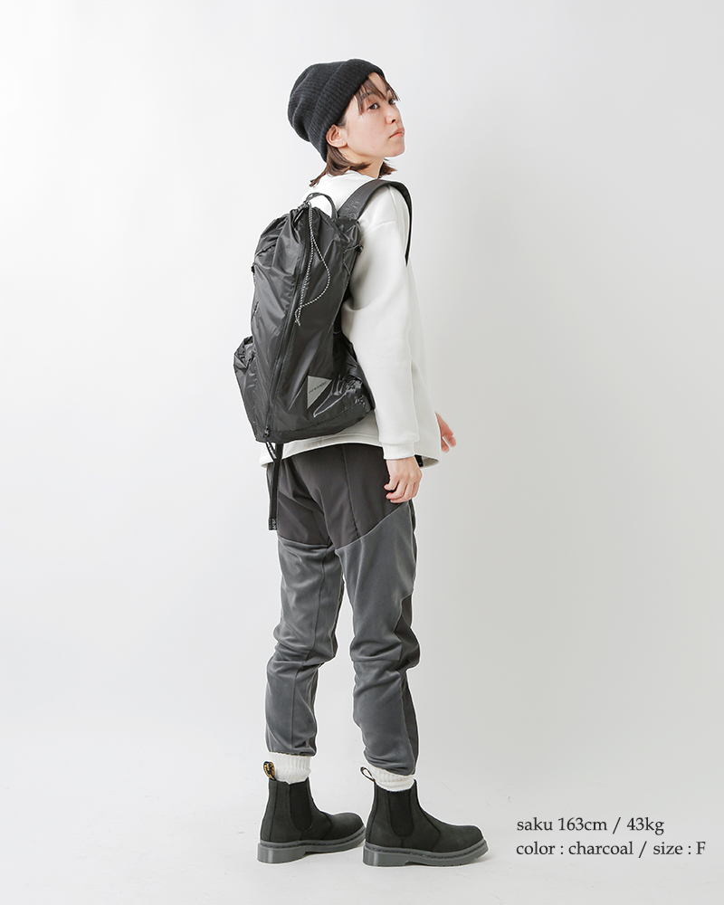 and wander アンドワンダー シル デイパック “sil daypack” 574
