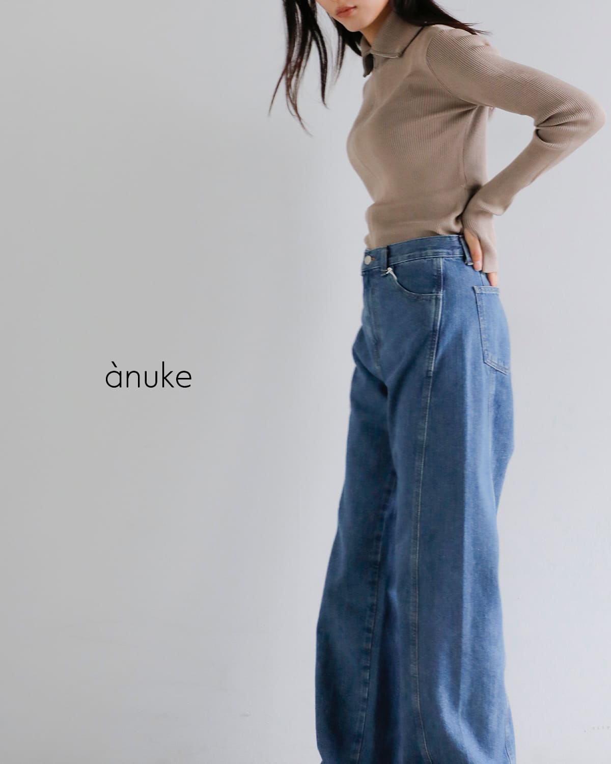anuke アンヌーク パネル ルーズ デニム パンツ “Panel Loose Denim